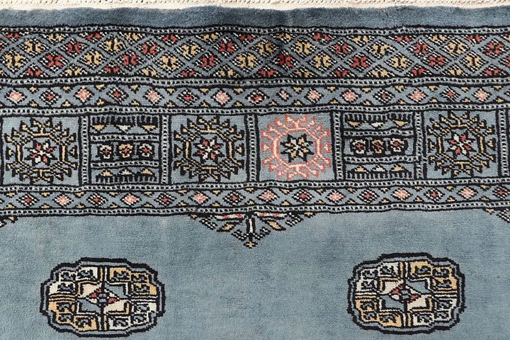 Light Slate Grey Bokhara 4' x 6' 3 - No. 60880 - ALRUG Rug Store