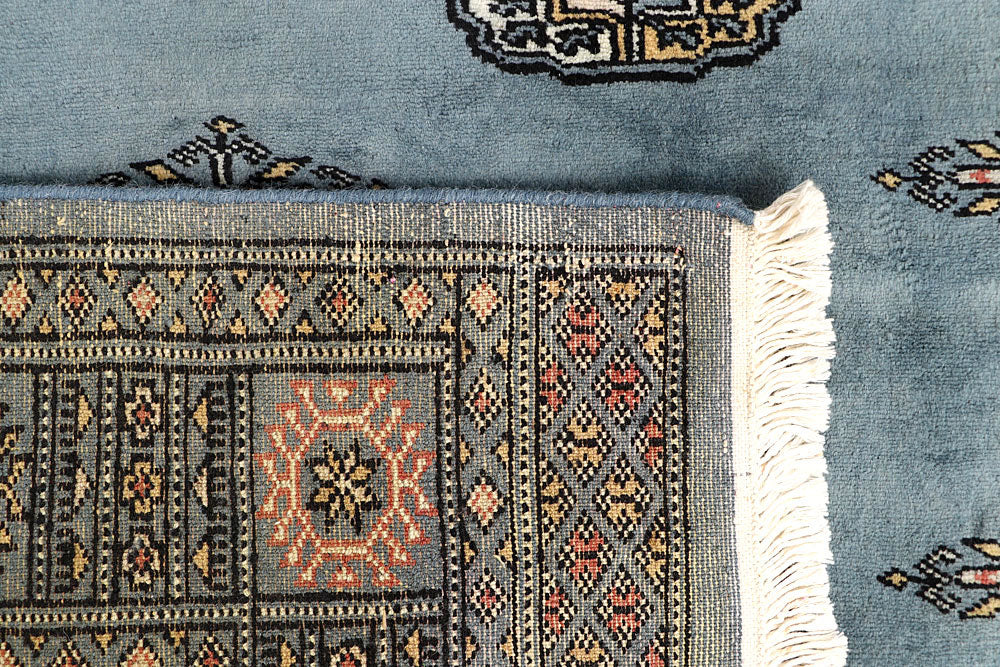 Light Slate Grey Bokhara 4' x 6' 3 - No. 60880 - ALRUG Rug Store