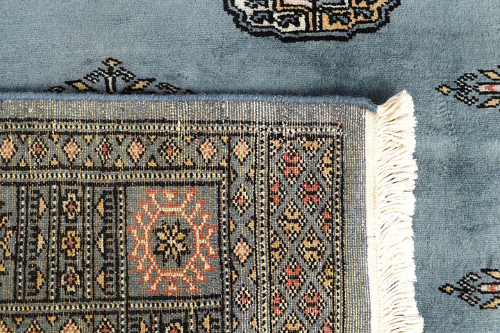 Light Slate Grey Bokhara 4' x 6' 3 - No. 60880 - ALRUG Rug Store