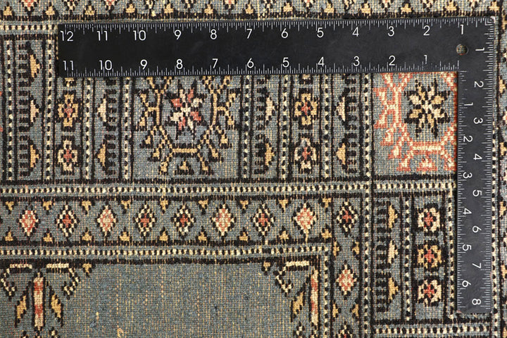 Light Slate Grey Bokhara 4' x 6' 3 - No. 60880 - ALRUG Rug Store