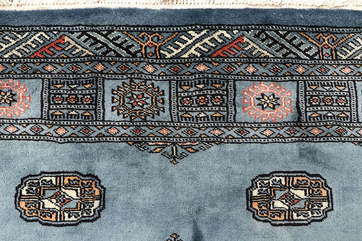 Light Slate Grey Bokhara 4' 1 x 6' 1 - No. 60881 - ALRUG Rug Store