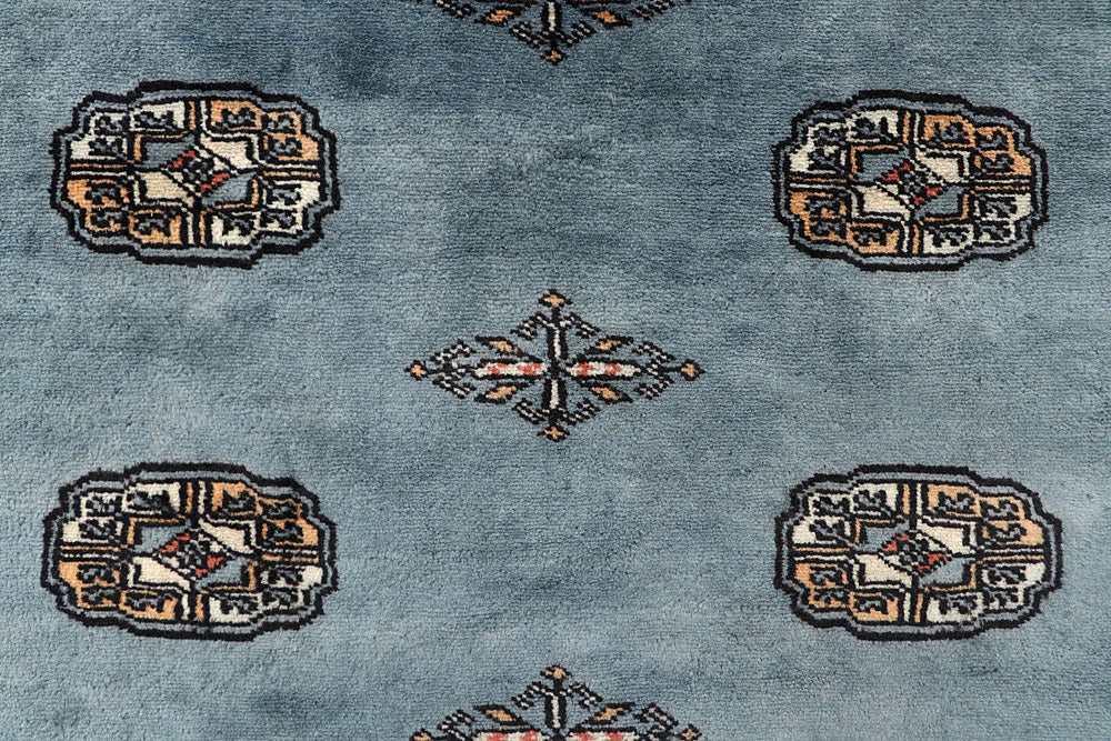 Light Slate Grey Bokhara 4' 1 x 6' 1 - No. 60881 - ALRUG Rug Store