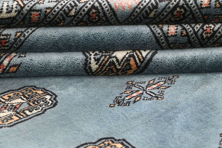 Light Slate Grey Bokhara 4' 1 x 6' 1 - No. 60881 - ALRUG Rug Store