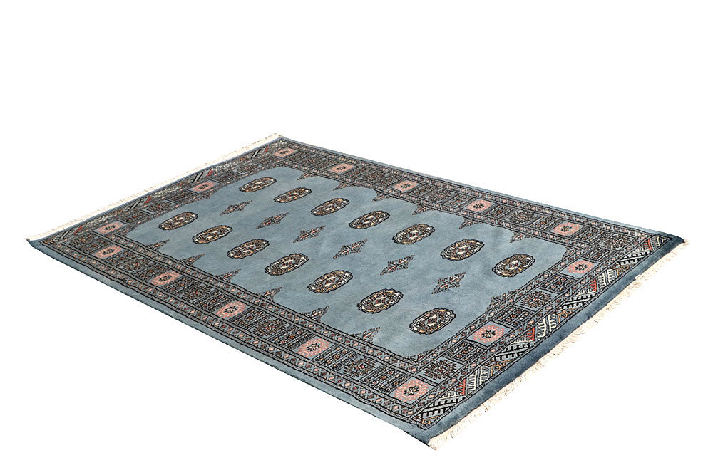 Light Slate Grey Bokhara 4' 1 x 6' 1 - No. 60881 - ALRUG Rug Store