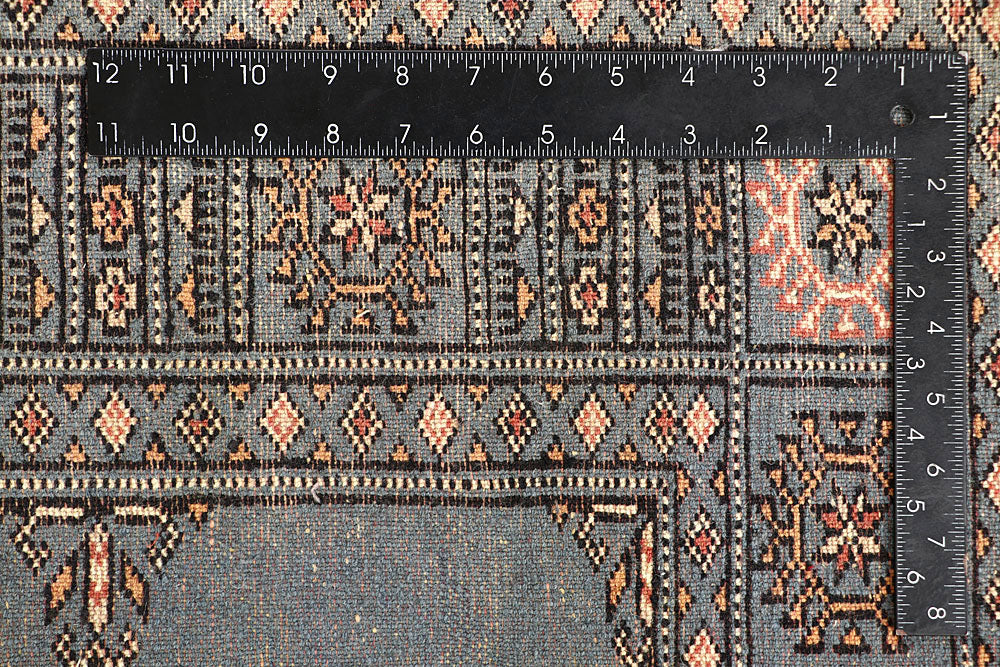 Light Slate Grey Bokhara 4' 1 x 6' 1 - No. 60881 - ALRUG Rug Store