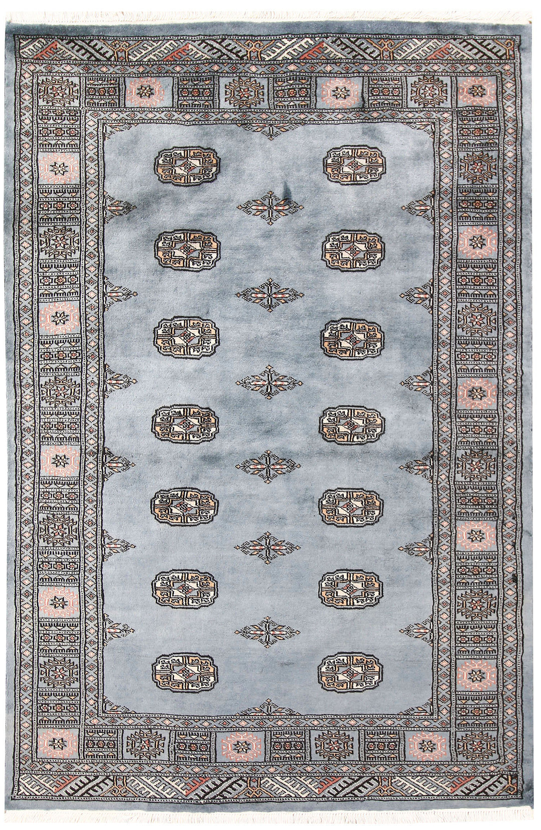 Light Slate Grey Bokhara 4' 1 x 6' 1 - No. 60881 - ALRUG Rug Store