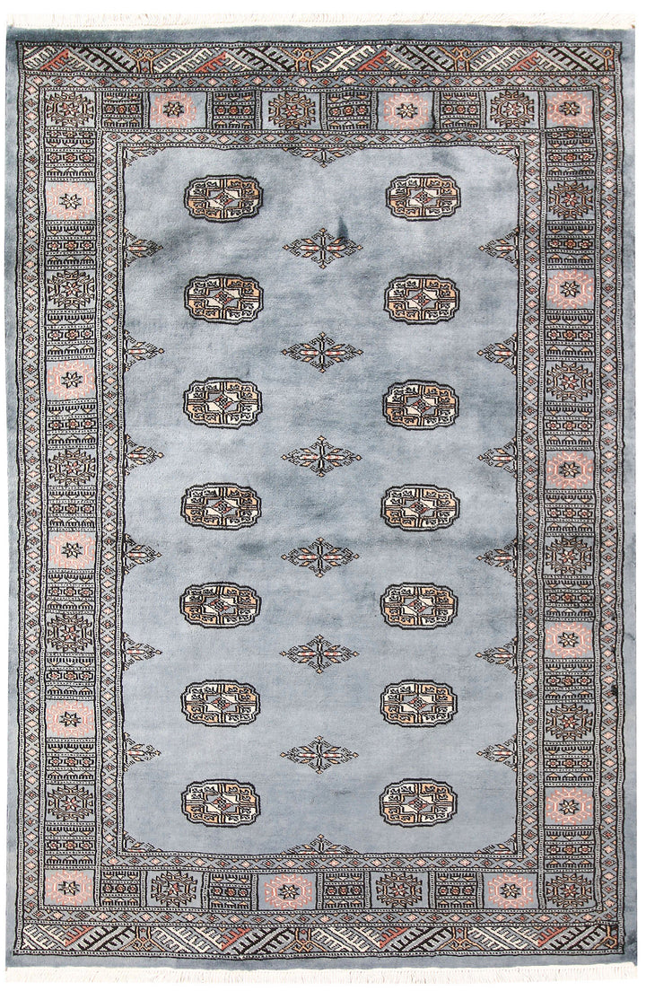 Light Slate Grey Bokhara 4' 1 x 6' 1 - No. 60881 - ALRUG Rug Store