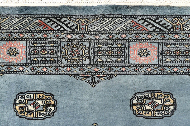 Light Slate Grey Bokhara 4' x 6' 2 - No. 60882 - ALRUG Rug Store