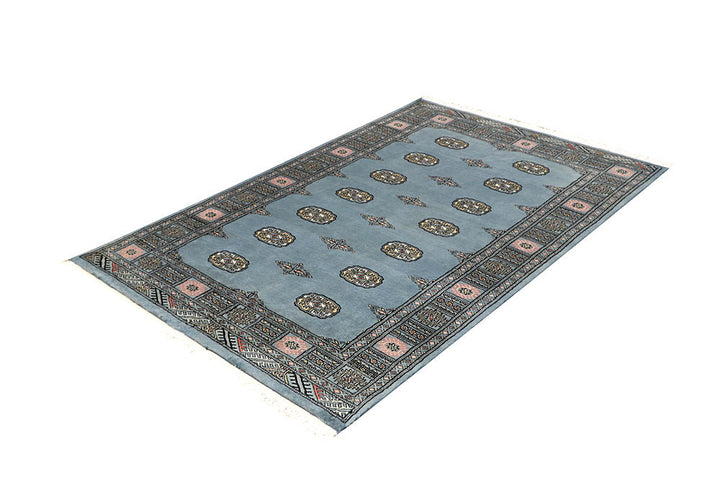 Light Slate Grey Bokhara 4' x 6' 2 - No. 60882 - ALRUG Rug Store