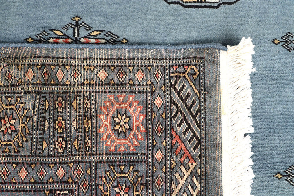 Light Slate Grey Bokhara 4' x 6' 2 - No. 60882 - ALRUG Rug Store