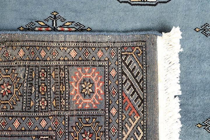 Light Slate Grey Bokhara 4' x 6' 2 - No. 60882 - ALRUG Rug Store