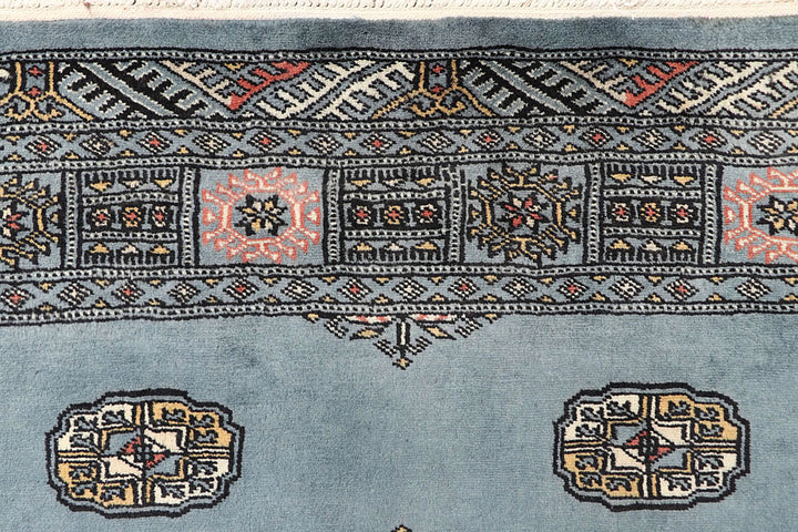 Light Slate Grey Bokhara 4' 2 x 6' 2 - No. 60883 - ALRUG Rug Store