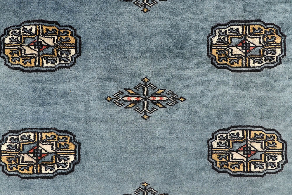 Light Slate Grey Bokhara 4' 2 x 6' 2 - No. 60883 - ALRUG Rug Store