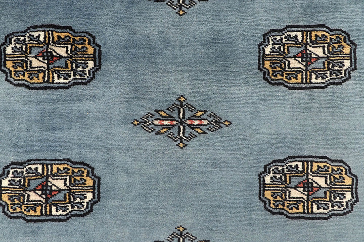 Light Slate Grey Bokhara 4' 2 x 6' 2 - No. 60883 - ALRUG Rug Store
