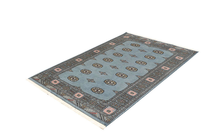 Light Slate Grey Bokhara 4' 2 x 6' 2 - No. 60883 - ALRUG Rug Store
