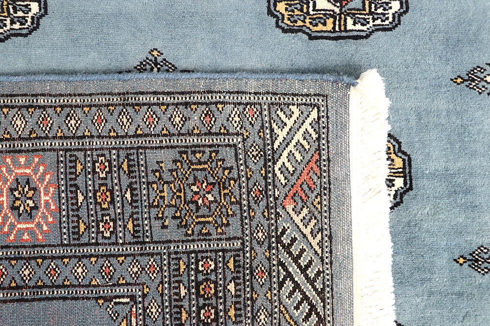 Light Slate Grey Bokhara 4' 2 x 6' 2 - No. 60883 - ALRUG Rug Store