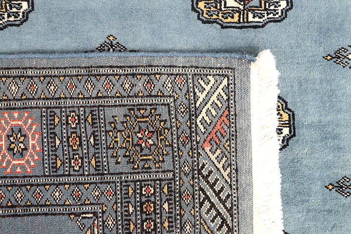 Light Slate Grey Bokhara 4' 2 x 6' 2 - No. 60883 - ALRUG Rug Store