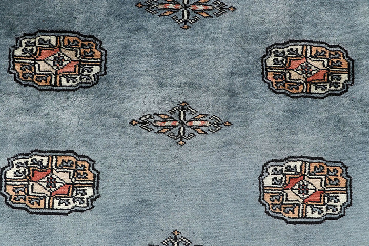 Light Slate Grey Bokhara 4' x 5' 10 - No. 60885 - ALRUG Rug Store