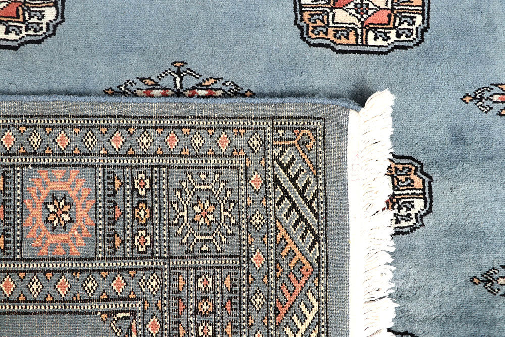 Light Slate Grey Bokhara 4' x 5' 10 - No. 60885 - ALRUG Rug Store