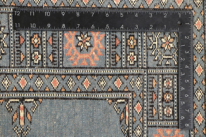 Light Slate Grey Bokhara 4' x 5' 10 - No. 60885 - ALRUG Rug Store