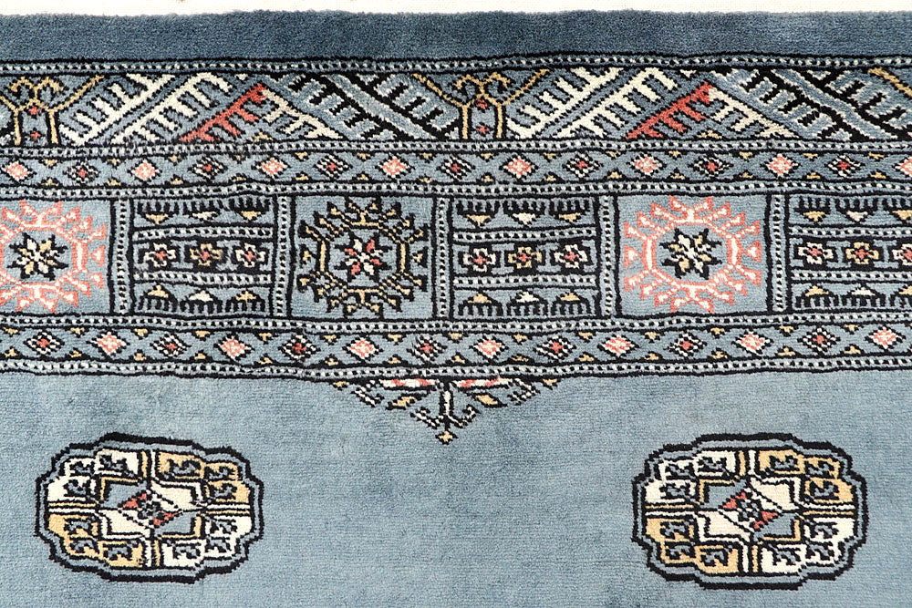 Light Slate Grey Bokhara 4' 1 x 6' 4 - No. 60886 - ALRUG Rug Store