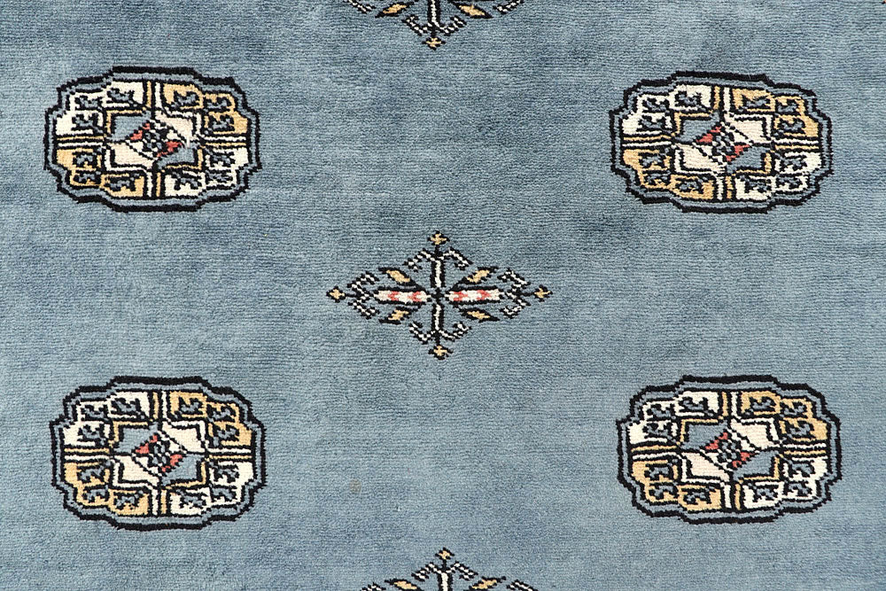 Light Slate Grey Bokhara 4' 1 x 6' 4 - No. 60886 - ALRUG Rug Store