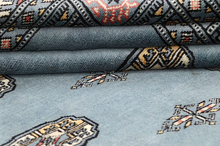 Light Slate Grey Bokhara 4' 1 x 6' 4 - No. 60886 - ALRUG Rug Store
