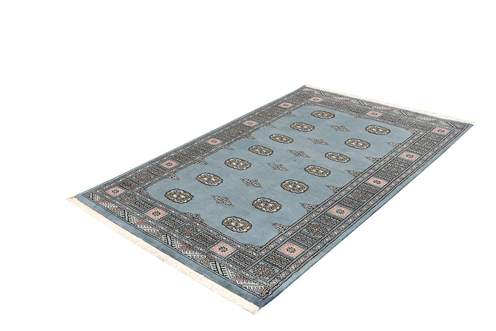 Light Slate Grey Bokhara 4' 1 x 6' 4 - No. 60886 - ALRUG Rug Store