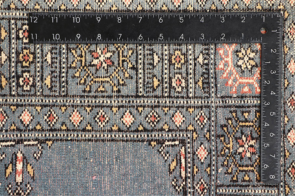 Light Slate Grey Bokhara 4' 1 x 6' 4 - No. 60886 - ALRUG Rug Store