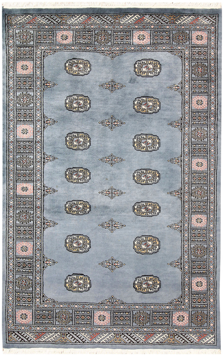 Light Slate Grey Bokhara 4' 1 x 6' 4 - No. 60886 - ALRUG Rug Store