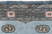 Slate Grey Bokhara 4' 2 x 5' 10 - No. 60887 - ALRUG Rug Store
