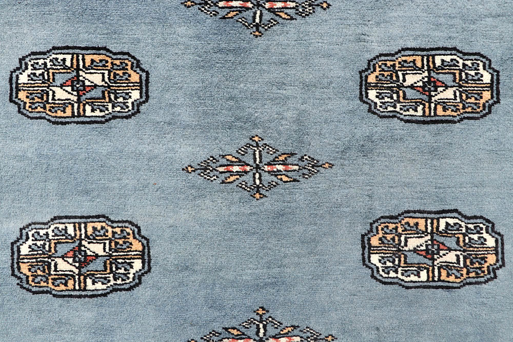 Slate Grey Bokhara 4' 2 x 5' 10 - No. 60887 - ALRUG Rug Store