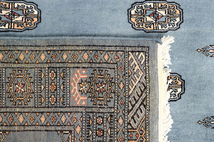 Slate Grey Bokhara 4' 2 x 5' 10 - No. 60887 - ALRUG Rug Store