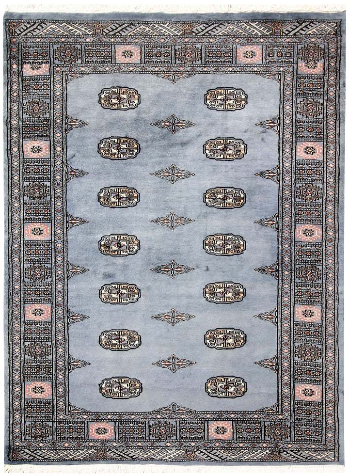 Slate Grey Bokhara 4' 2 x 5' 10 - No. 60887 - ALRUG Rug Store