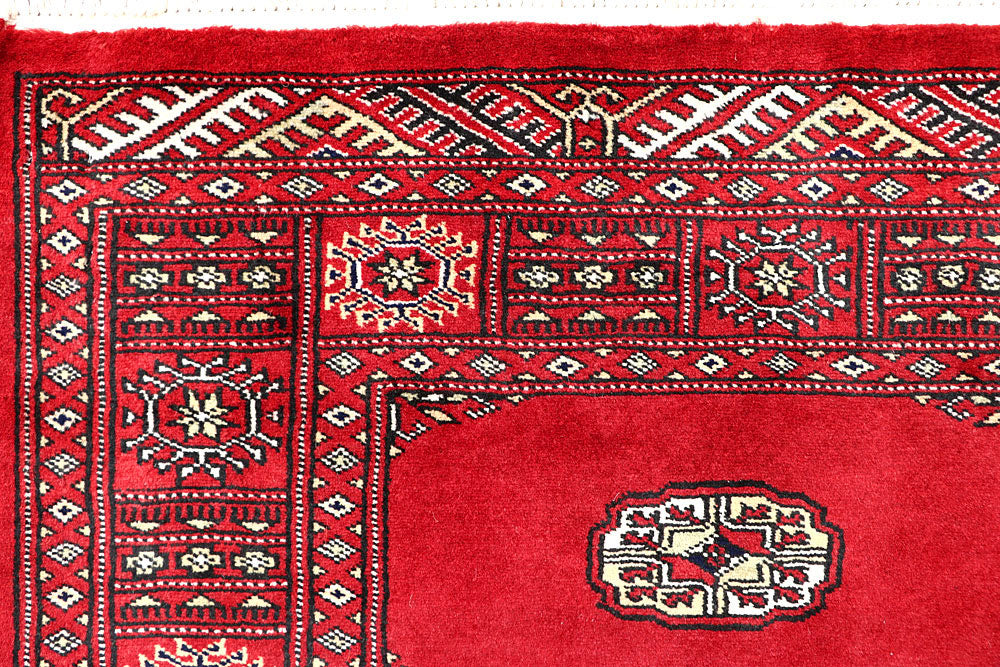 Red Bokhara 4' 3 x 5' 11 - No. 60888 - ALRUG Rug Store