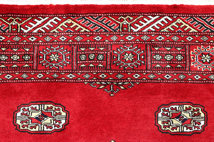 Red Bokhara 4' 3 x 5' 11 - No. 60888 - ALRUG Rug Store