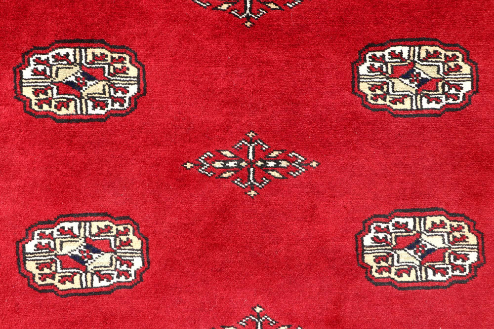 Red Bokhara 4' 3 x 5' 11 - No. 60888 - ALRUG Rug Store