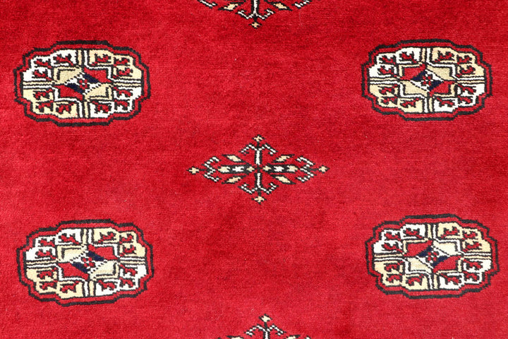 Red Bokhara 4' 3 x 5' 11 - No. 60888 - ALRUG Rug Store