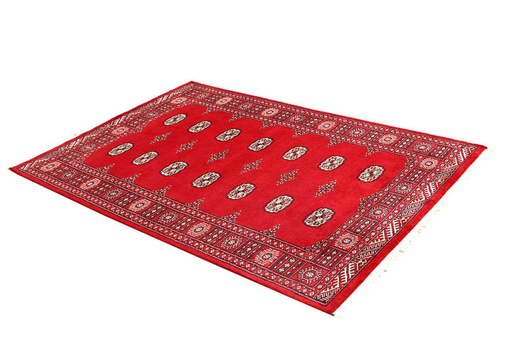 Red Bokhara 4' 3 x 5' 11 - No. 60888 - ALRUG Rug Store