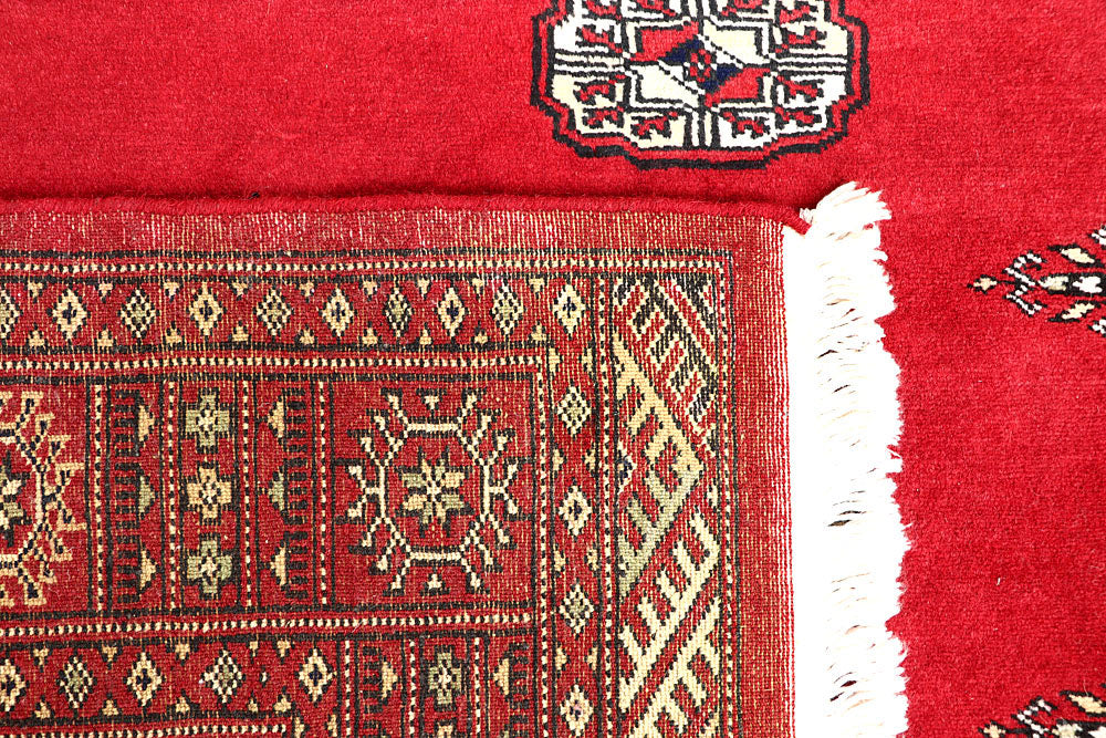 Red Bokhara 4' 3 x 5' 11 - No. 60888 - ALRUG Rug Store