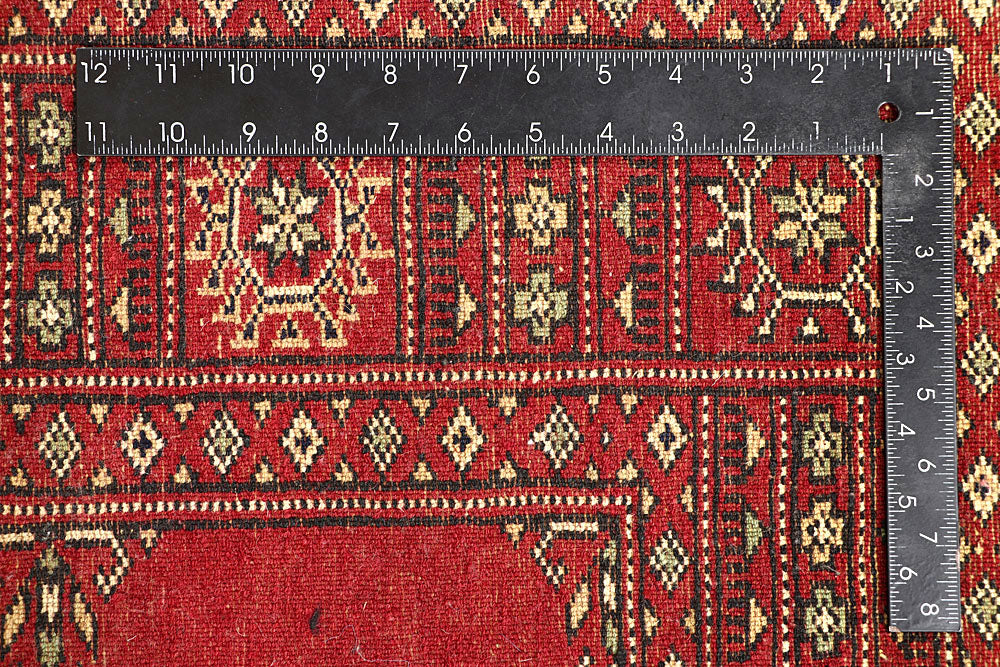 Red Bokhara 4' 3 x 5' 11 - No. 60888 - ALRUG Rug Store