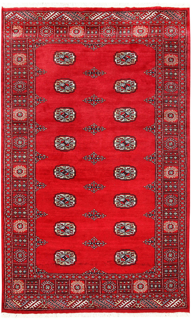 Red Bokhara 4' 2 x 6' 9 - No. 60891