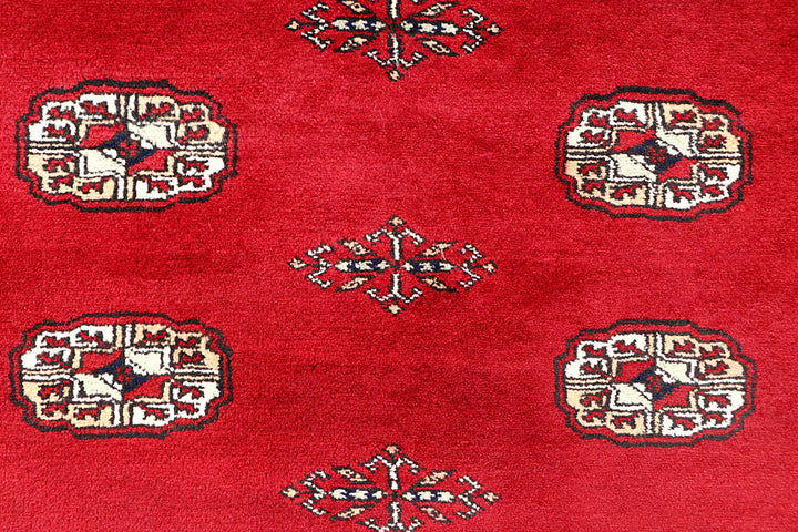 Red Bokhara 4' 1 x 5' 11 - No. 60893 - ALRUG Rug Store