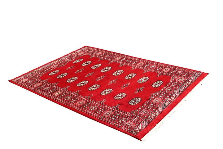 Red Bokhara 4' 1 x 5' 11 - No. 60893 - ALRUG Rug Store