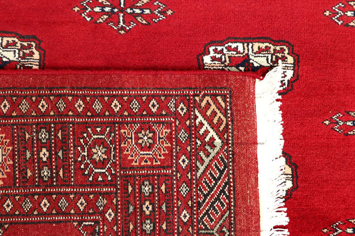 Red Bokhara 4' 1 x 5' 11 - No. 60893 - ALRUG Rug Store