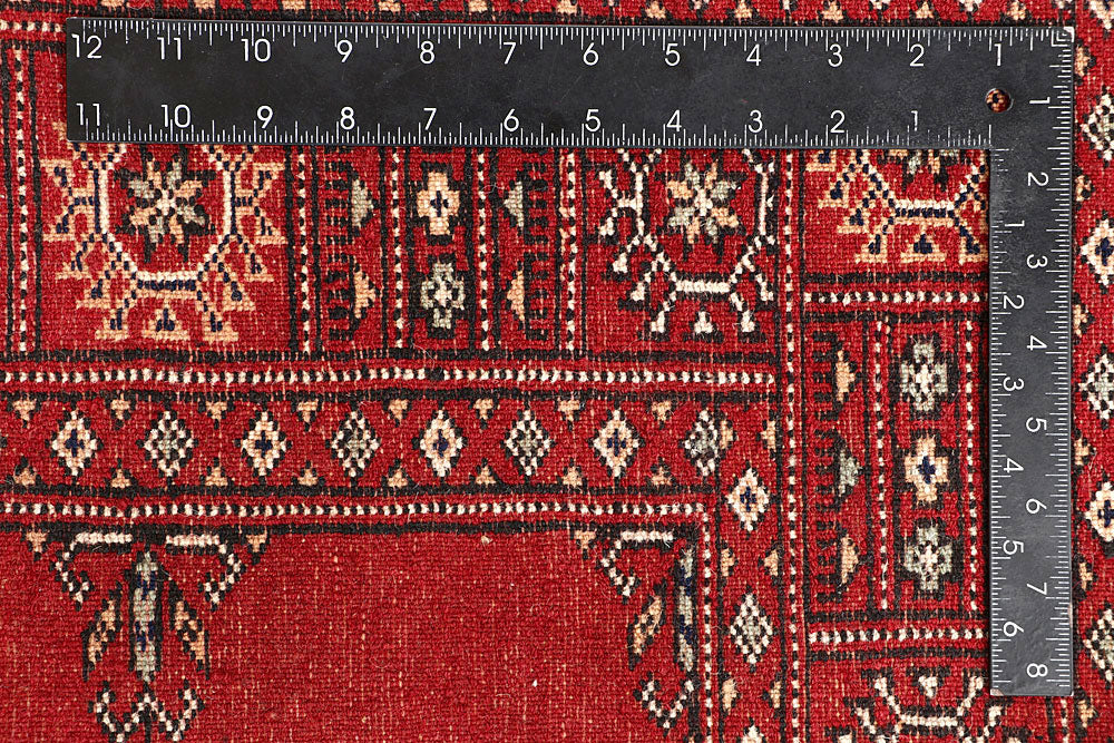 Red Bokhara 4' 1 x 5' 11 - No. 60893 - ALRUG Rug Store