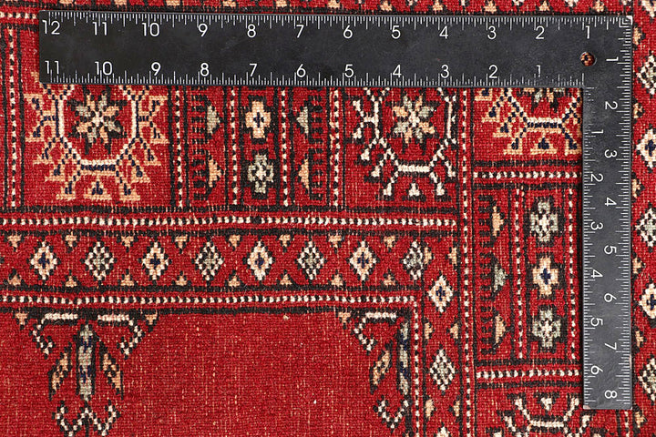 Red Bokhara 4' 1 x 5' 11 - No. 60893 - ALRUG Rug Store