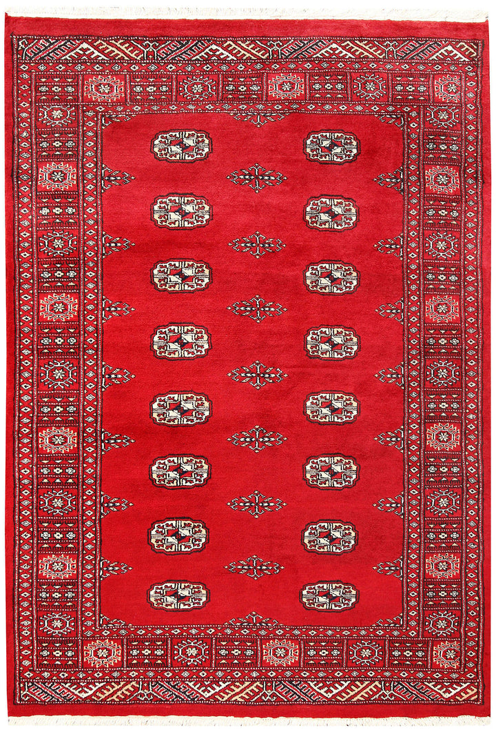 Red Bokhara 4' 1 x 5' 11 - No. 60893 - ALRUG Rug Store