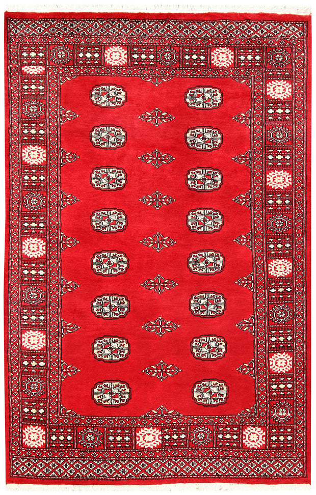 Red Bokhara 4'  1" x 6'  6" - No. QA62313