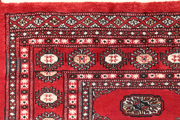 Red Bokhara 4' 2 x 5' 9 - No. 60901 - ALRUG Rug Store